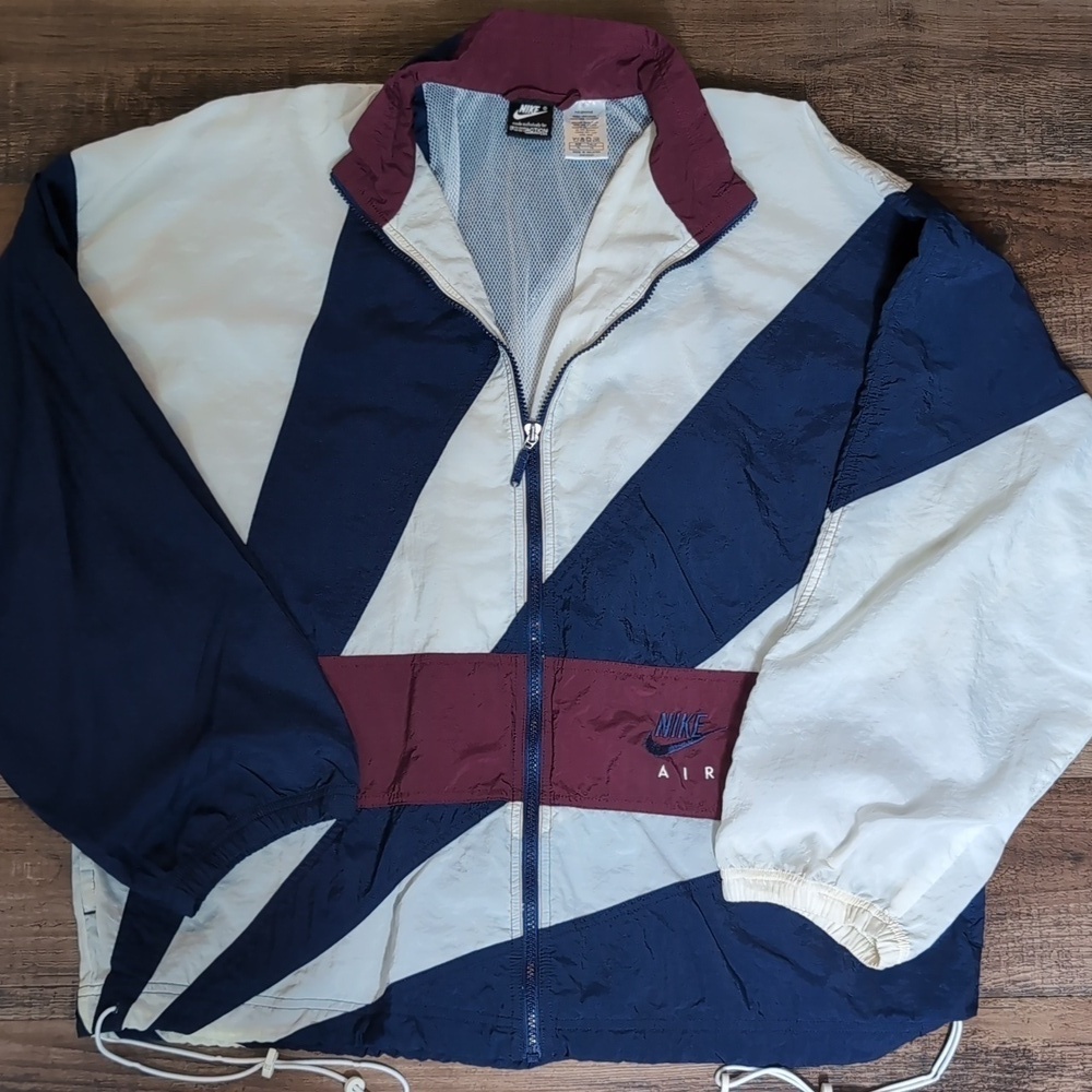 Vintage 90s Nike Air x FootACTION Full Zip Track Jacket in Sunburst Size Xl